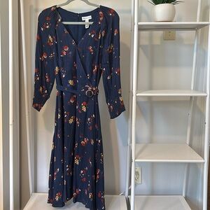 NWT women’s Neiman Marcus Navy Floral Dress